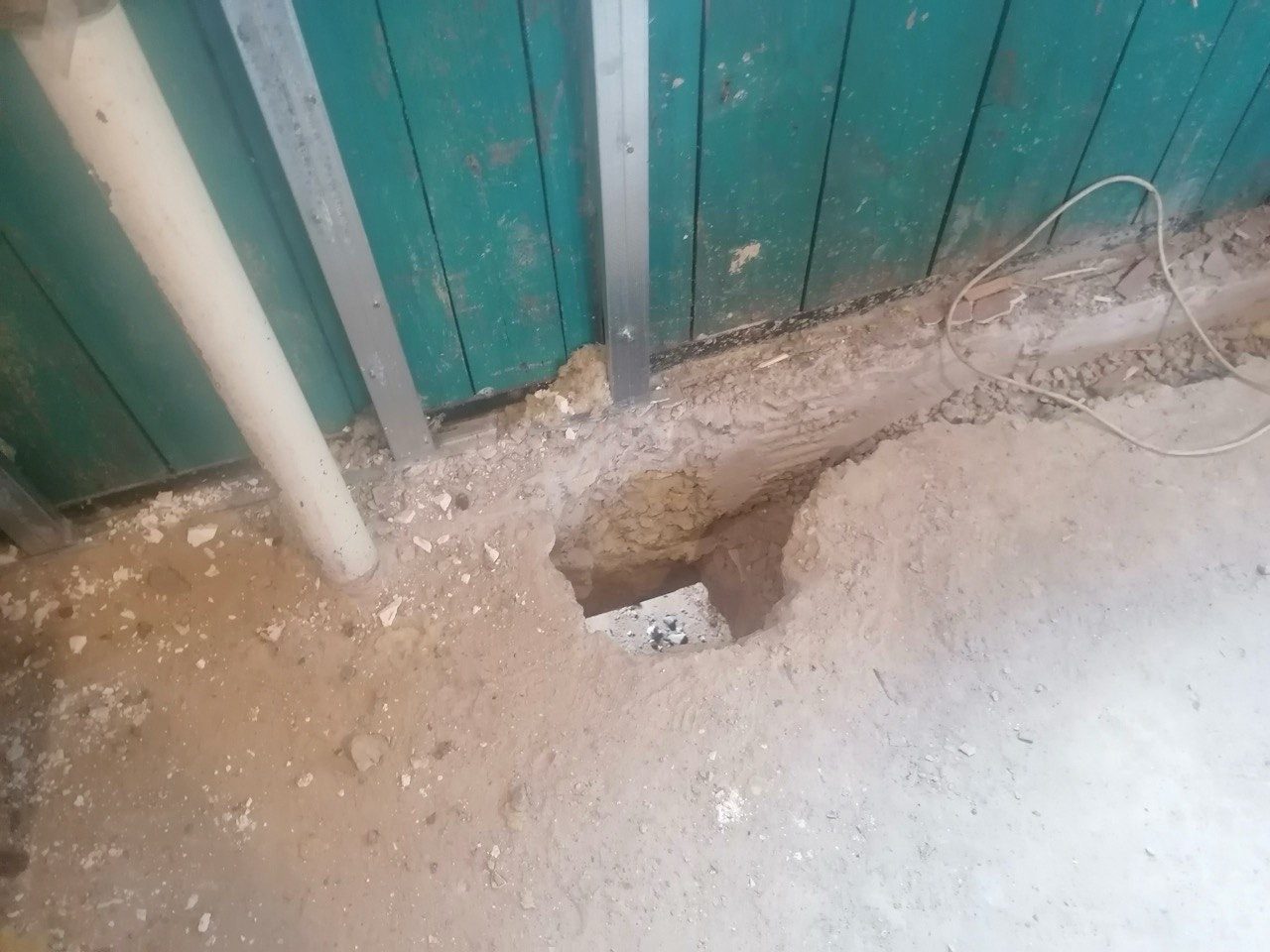 Doorbraak gemaakt voor een nieuwe kozijnopening